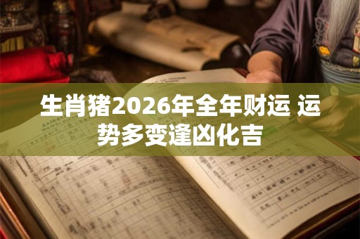 生肖猪2026年全年财运 运势多变逢凶化吉 生肖猪2026年全年财运 运势多变逢凶化吉