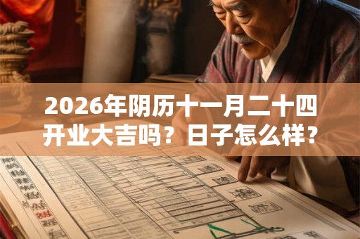 2026年阴历十一月二十四开业大吉吗？日子怎么样？