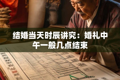结婚当天时辰讲究：婚礼中午一般几点结束