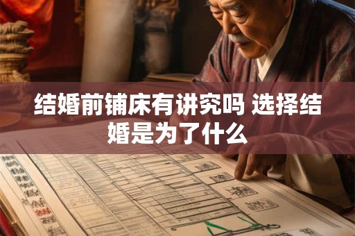 结婚前铺床有讲究吗 选择结婚是为了什么 结婚前铺床有讲究吗 选择结婚是为了什么
