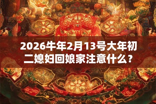 2026牛年2月13号大年初二媳妇回娘家注意什么? 2026牛年2月13号大年初二媳妇回娘家注意什么?