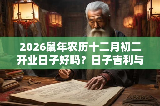 2026鼠年农历十二月初二开业日子好吗？日子吉利与八字有关