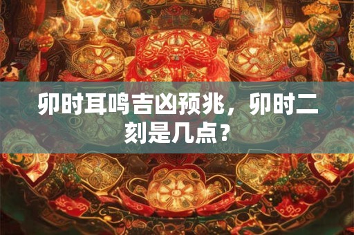 卯时耳鸣吉凶预兆，卯时二刻是几点？