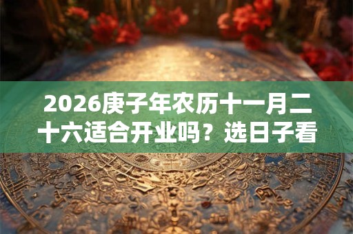 2026庚子年农历十一月二十六适合开业吗？选日子看八字