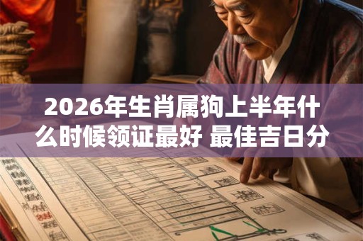 2026年生肖属狗上半年什么时候领证最好 最佳吉日分析 2026年生肖属狗上半年什么时候领证最好 最佳吉日分析