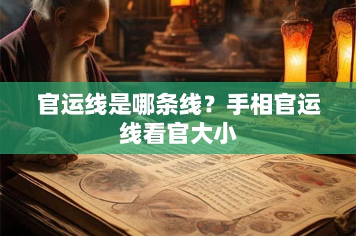 官运线是哪条线?手相官运线看官大小 官运线是哪条线?手相官运线看官大小