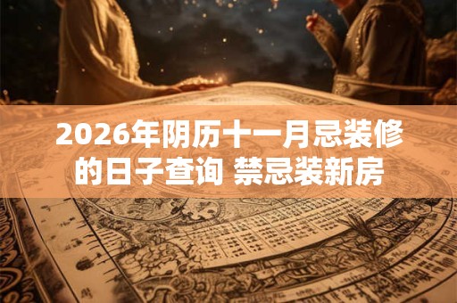 2026年阴历十一月忌装修的日子查询 禁忌装新房 2026年阴历十一月忌装修的日子查询 禁忌装新房