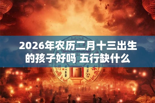 2026年农历二月十三出生的孩子好吗 五行缺什么