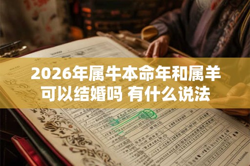 2026年属牛本命年和属羊可以结婚吗 有什么说法 2026年属牛本命年和属羊可以结婚吗 有什么说法