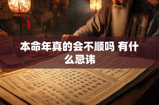 本命年真的会不顺吗 有什么忌讳 本命年真的会不顺吗 有什么忌讳