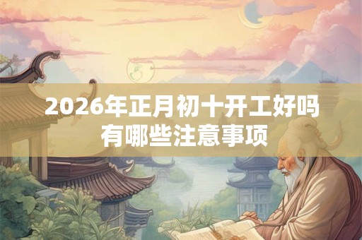 2026年正月初十开工好吗 有哪些注意事项