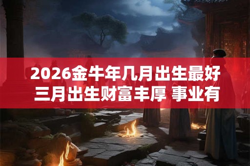 2026金牛年几月出生最好 三月出生财富丰厚 事业有成