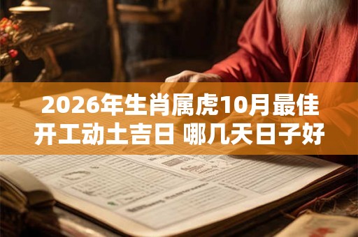 2026年生肖属虎10月最佳开工动土吉日 哪几天日子好 2026年生肖属虎10月最佳开工动土吉日 哪几天日子好