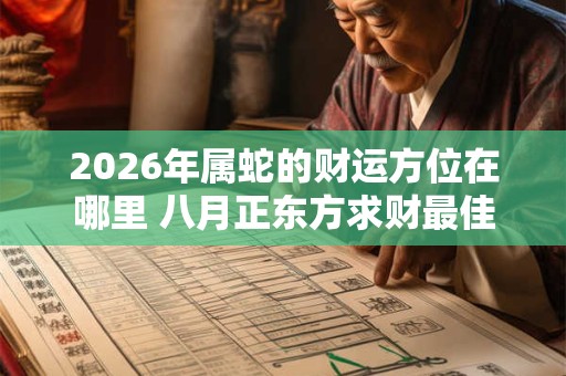 2026年属蛇的财运方位在哪里 八月正东方求财最佳 2026年属蛇的财运方位在哪里 八月正东方求财最佳