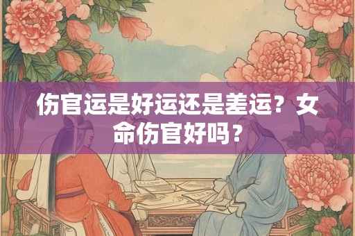 伤官运是好运还是差运?女命伤官好吗? 伤官运是好运还是差运?女命伤官好吗?