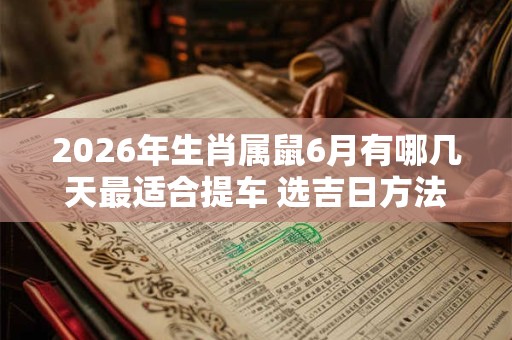2026年生肖属鼠6月有哪几天最适合提车 选吉日方法 2026年生肖属鼠6月有哪几天最适合提车 选吉日方法