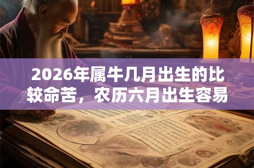 2026年属牛几月出生的比较命苦,农历六月出生容易与父母犯冲 2026年属牛几月出生的比较命苦,农历六月出生容易与父母犯冲