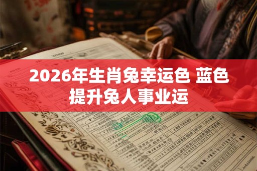 2026年生肖兔幸运色 蓝色提升兔人事业运