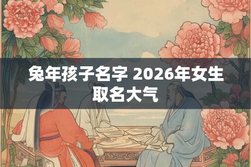 兔年孩子名字 2026年女生取名大气