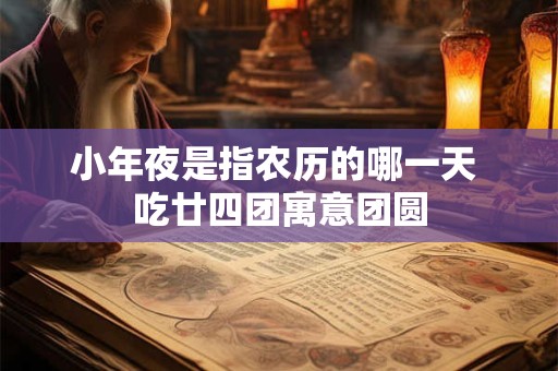 小年夜是指农历的哪一天 吃廿四团寓意团圆 小年夜是指农历的哪一天 吃廿四团寓意团圆