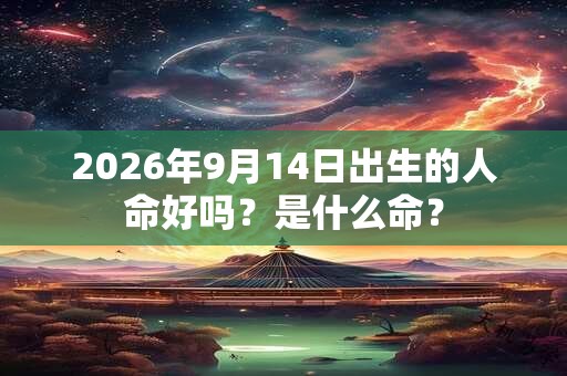 2026年9月14日出生的人命好吗？是什么命？