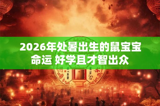 2026年处暑出生的鼠宝宝命运 好学且才智出众
