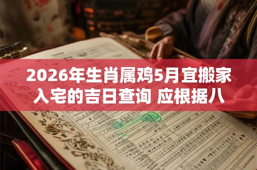 2026年生肖属鸡5月宜搬家入宅的吉日查询 应根据八字查询 2026年生肖属鸡5月宜搬家入宅的吉日查询 应根据八字查询