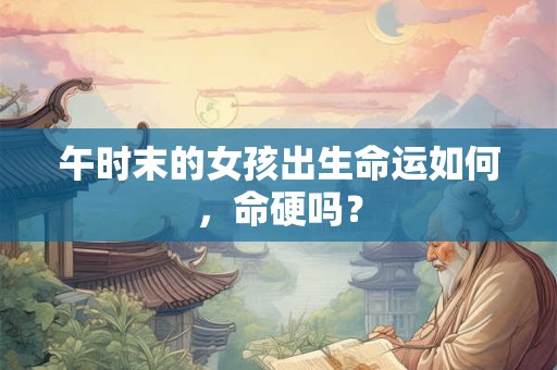 午时末的女孩出生命运如何,命硬吗? 午时末的女孩出生命运如何,命硬吗?