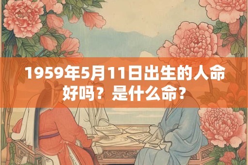 1959年5月11日出生的人命好吗?是什么命? 1959年5月11日出生的人命好吗?是什么命?