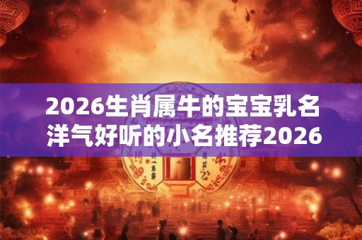 2026生肖属牛的宝宝乳名 洋气好听的小名推荐2026年