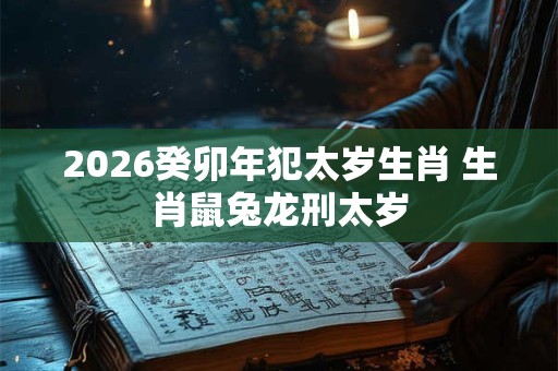 2026癸卯年犯太岁生肖 生肖鼠兔龙刑太岁