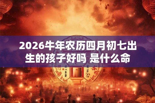 2026牛年农历四月初七出生的孩子好吗 是什么命 2026牛年农历四月初七出生的孩子好吗 是什么命