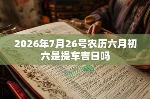 2026年7月26号农历六月初六是提车吉日吗