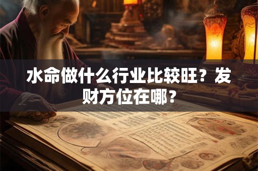 水命做什么行业比较旺?发财方位在哪? 水命做什么行业比较旺?发财方位在哪?