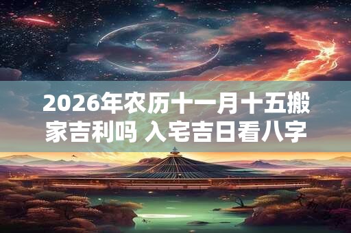 2026年农历十一月十五搬家吉利吗 入宅吉日看八字 2026年农历十一月十五搬家吉利吗 入宅吉日看八字