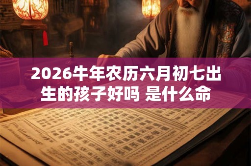 2026牛年农历六月初七出生的孩子好吗 是什么命 2026牛年农历六月初七出生的孩子好吗 是什么命