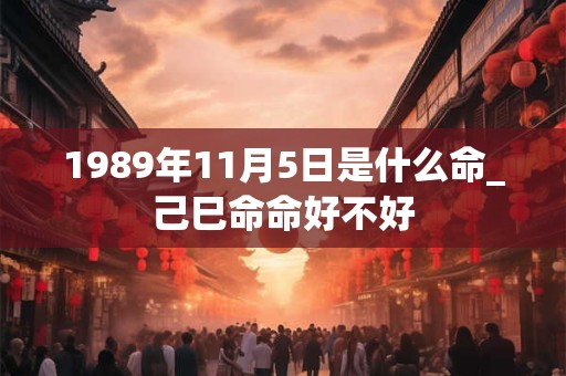 1989年11月5日是什么命_己巳命命好不好 1989年11月5日是什么命_己巳命命好不好