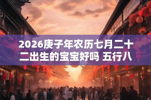 2026庚子年农历七月二十二出生的宝宝好吗 五行八字查询 2026庚子年农历七月二十二出生的宝宝好吗 五行八字查询