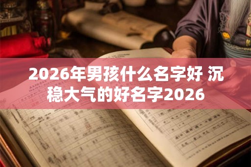 2026年男孩什么名字好 沉稳大气的好名字2026