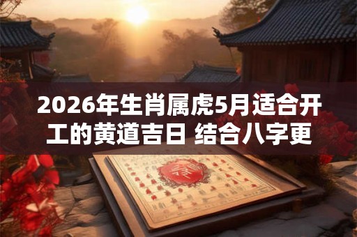 2026年生肖属虎5月适合开工的黄道吉日 结合八字更加精准 2026年生肖属虎5月适合开工的黄道吉日 结合八字更加精准