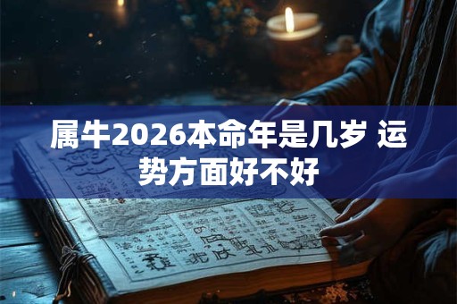 属牛2026本命年是几岁 运势方面好不好