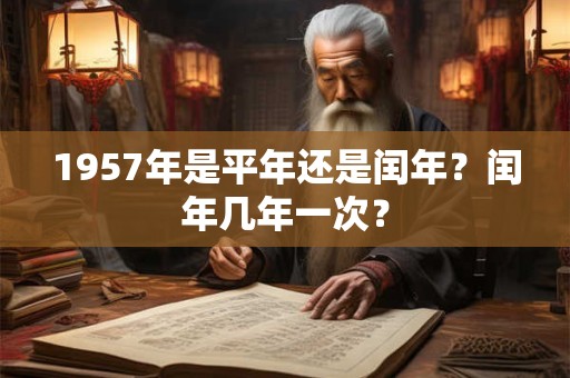1957年是平年还是闰年？闰年几年一次？