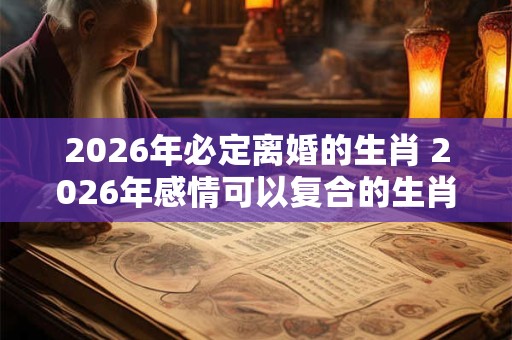 2026年必定离婚的生肖 2026年感情可以复合的生肖 2026年必定离婚的生肖 2026年感情可以复合的生肖