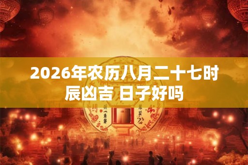 2026年农历八月二十七时辰凶吉 日子好吗 2026年农历八月二十七时辰凶吉 日子好吗