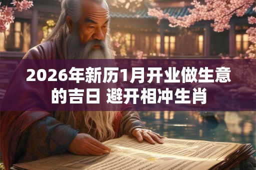 2026年新历1月开业做生意的吉日 避开相冲生肖 2026年新历1月开业做生意的吉日 避开相冲生肖