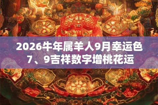 2026牛年属羊人9月幸运色 7、9吉祥数字增桃花运 2026牛年属羊人9月幸运色 7、9吉祥数字增桃花运