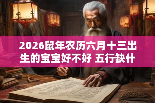 2026鼠年农历六月十三出生的宝宝好不好 五行缺什么