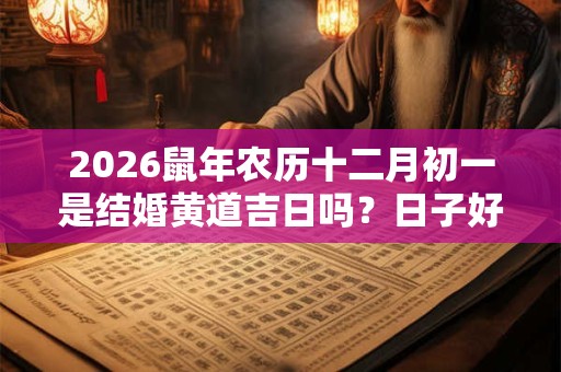 2026鼠年农历十二月初一是结婚黄道吉日吗?日子好吗? 2026鼠年农历十二月初一是结婚黄道吉日吗?日子好吗?