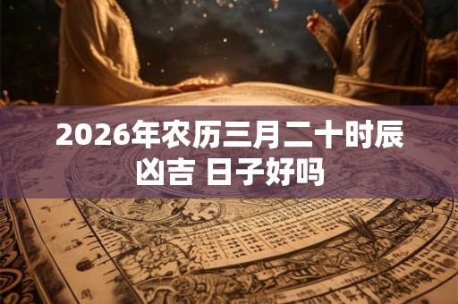 2026年农历三月二十时辰凶吉 日子好吗