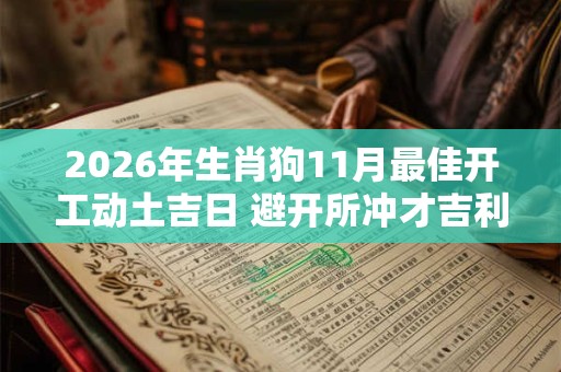 2026年生肖狗11月最佳开工动土吉日 避开所冲才吉利